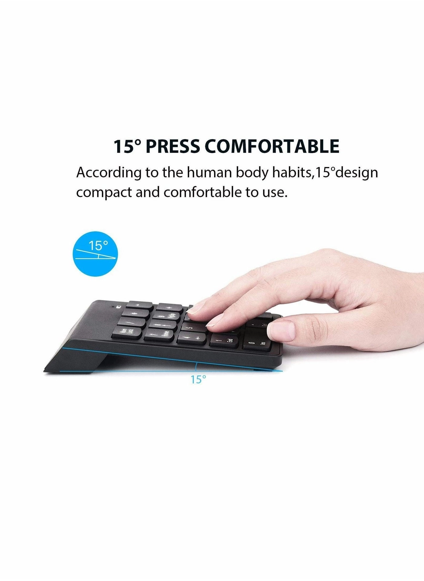 Numeric Keypad - Wireless 2.4GHz 18 keys