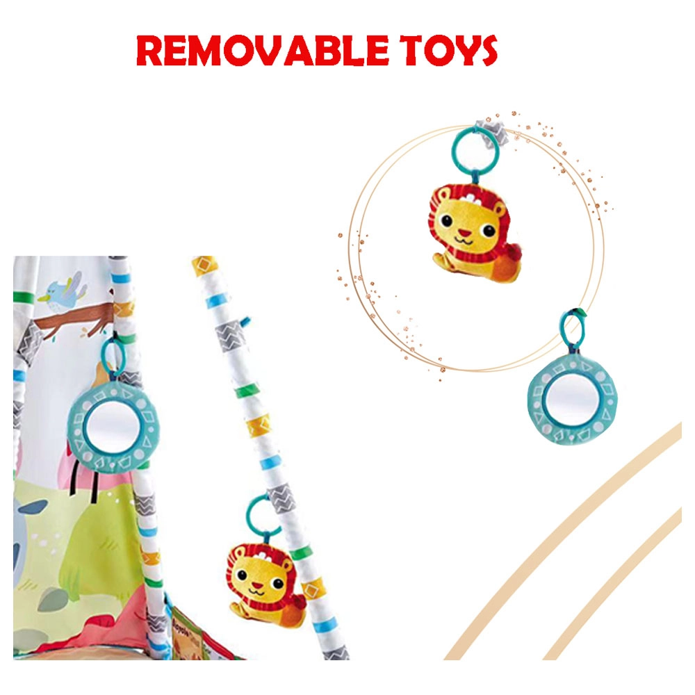 2-In-1 Baby Activity Play Gym & Removable Tent - 2+