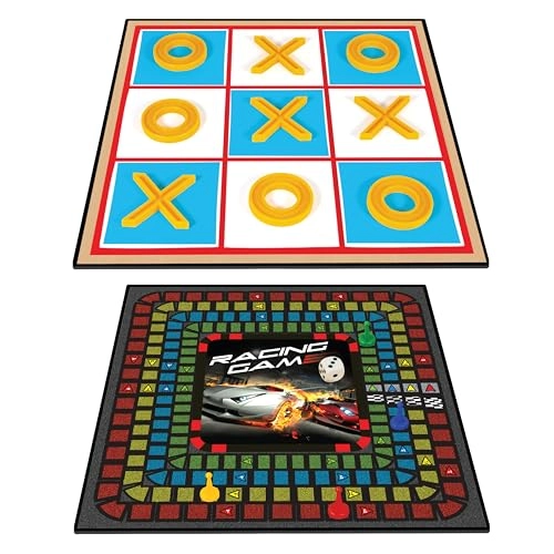 Classic Games - 2-in-1 Racing Game Tic-Tac-Toe basic