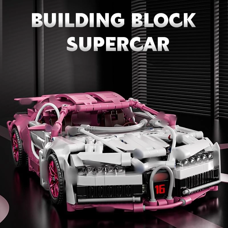 Sports Car Building Blocks Set - 1:14 1043 Pieces STEM