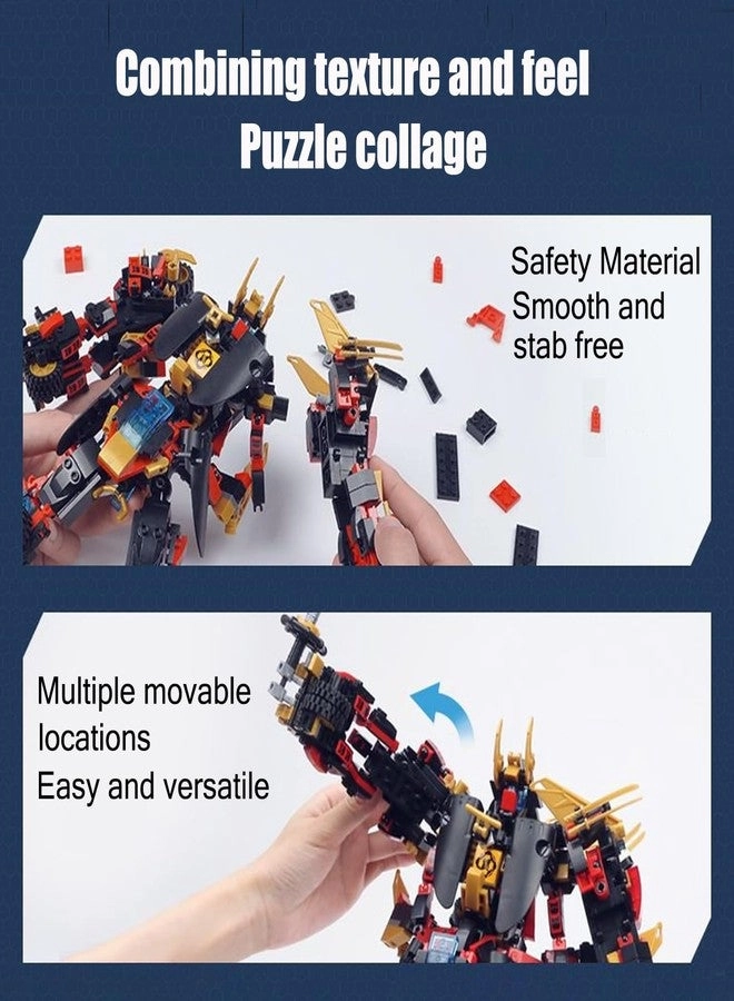 Transforming Mecha Robot - 12 in 1 542 PCS