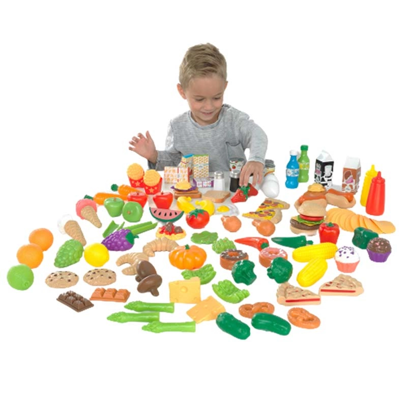 KidKraft Deluxe Tasty Treats Pretend Play Food - 115 pieces (DBT-63330)