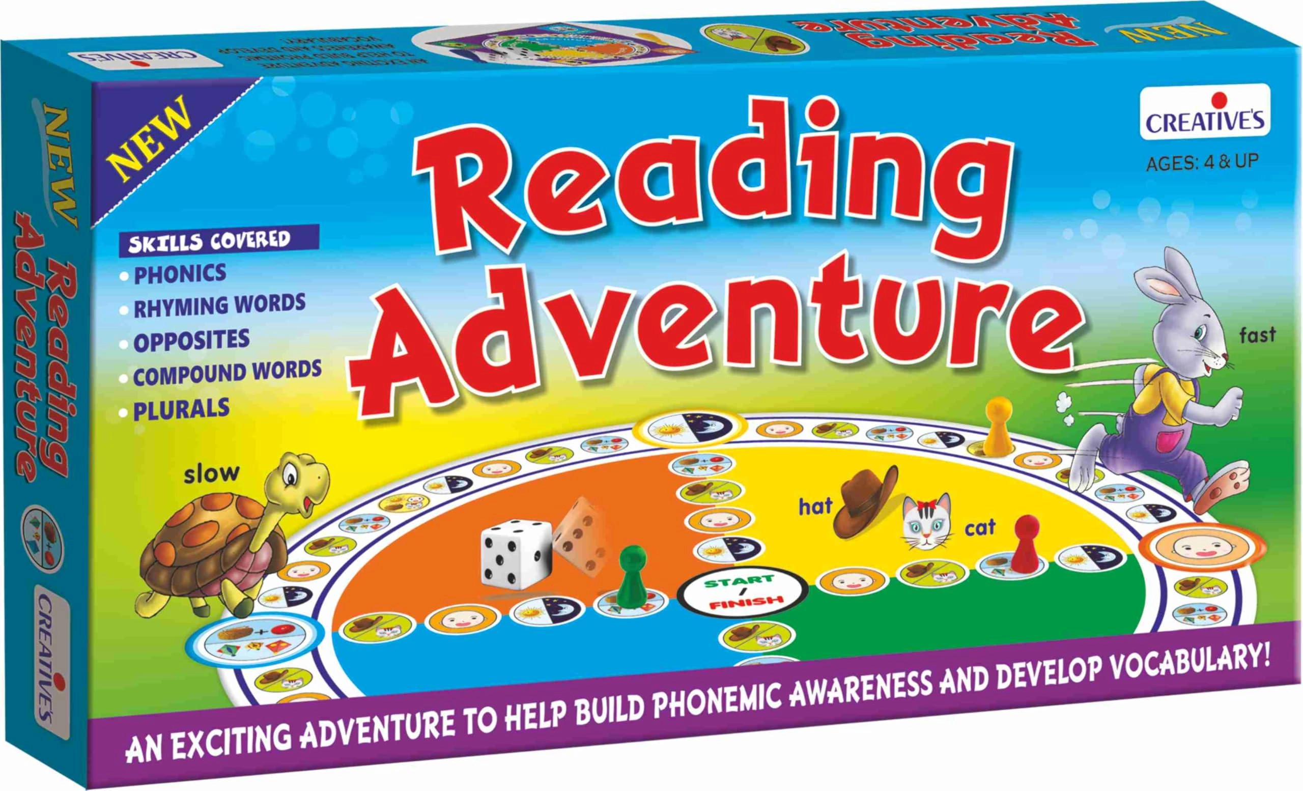 Creative Educational Aids Pvt Ltd Reading Adventure - 4 & Up 144 pieces
