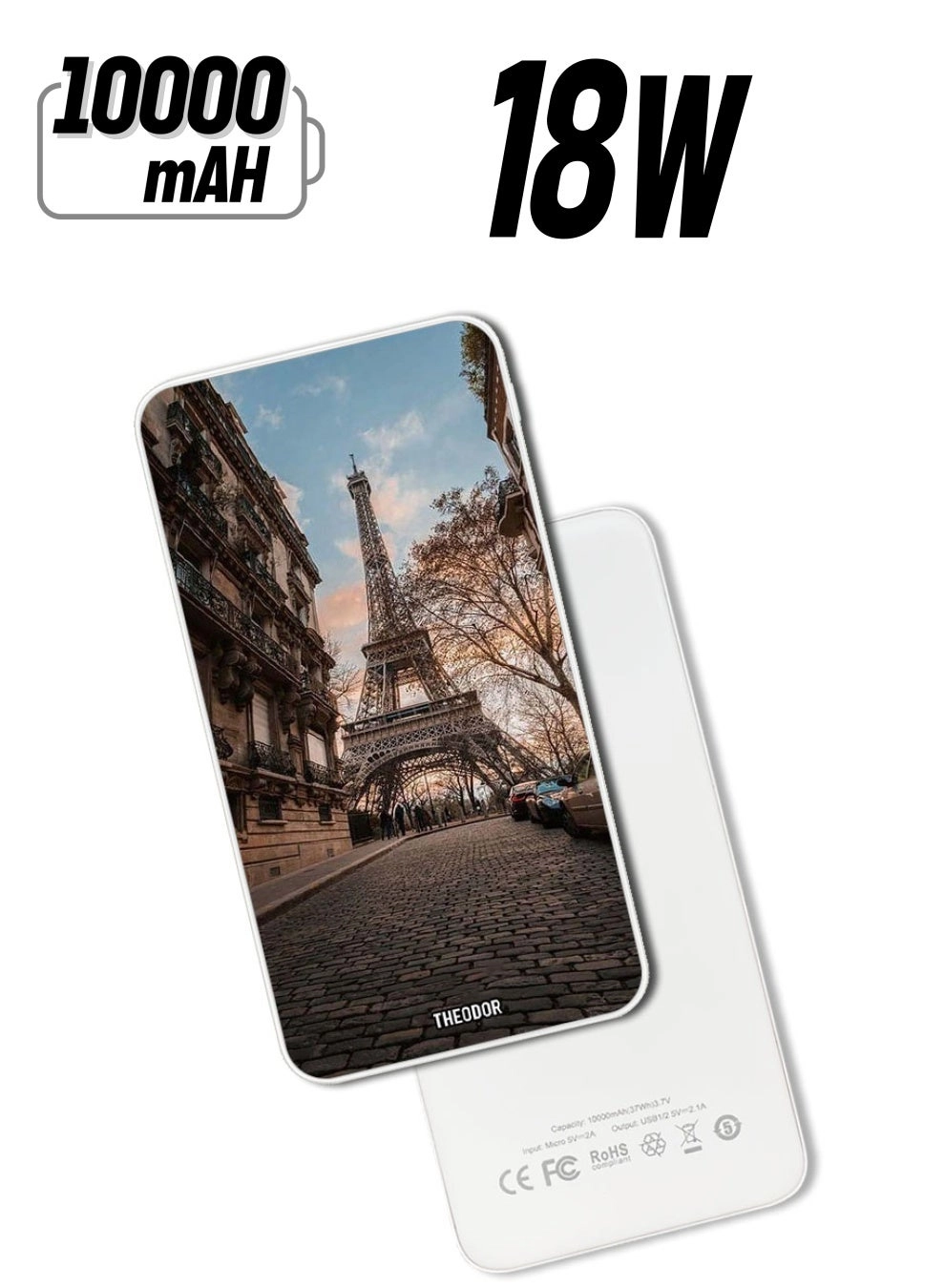 Theodor EX_PPBA144 - 10000 mAh 18W PD