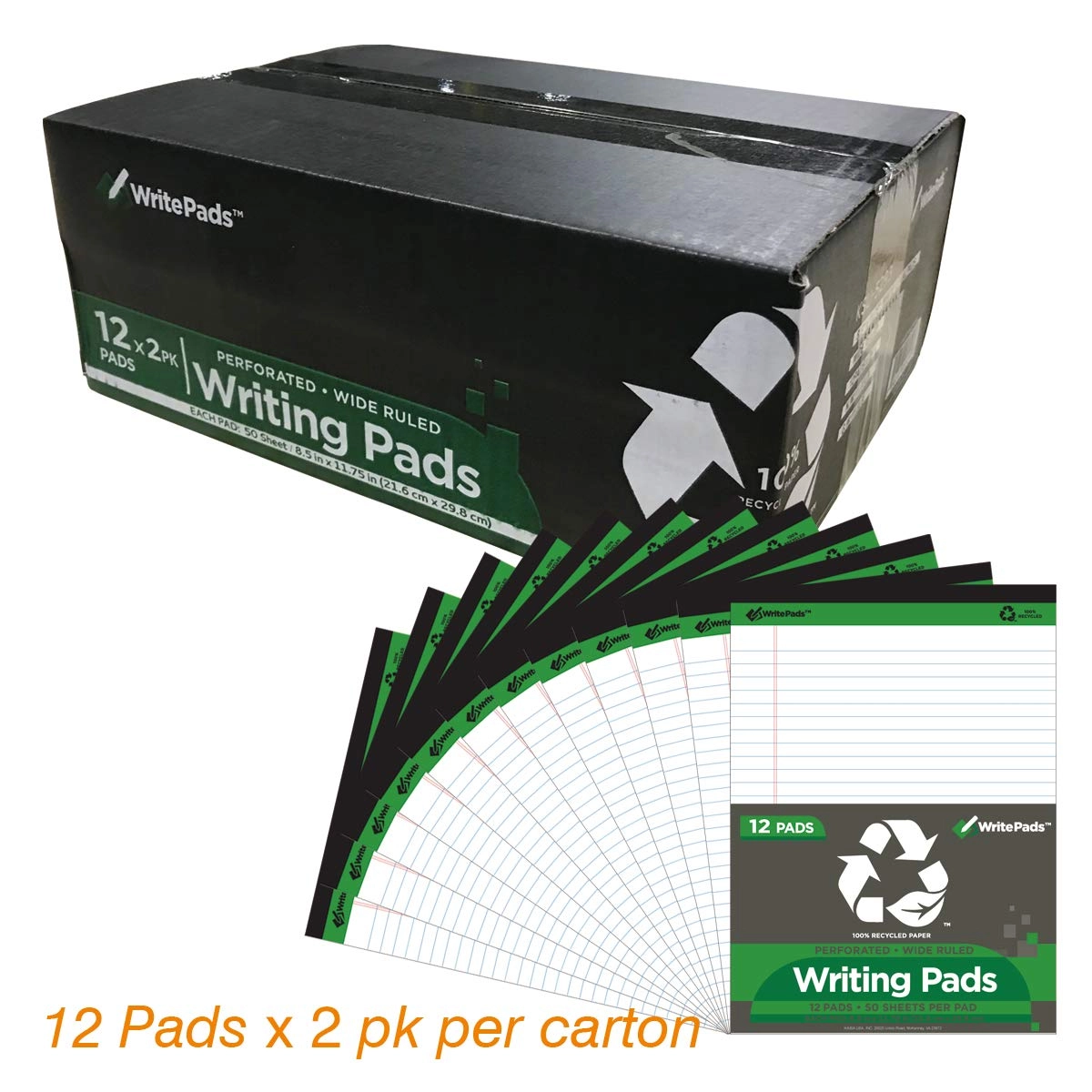 Legal Note pads 8.5-x-11.75-inch - Lined 600 Sheets
