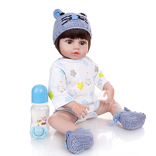 Reborn Baby Doll - 19 Inch Vinyl Yellow Dress Ages 3+