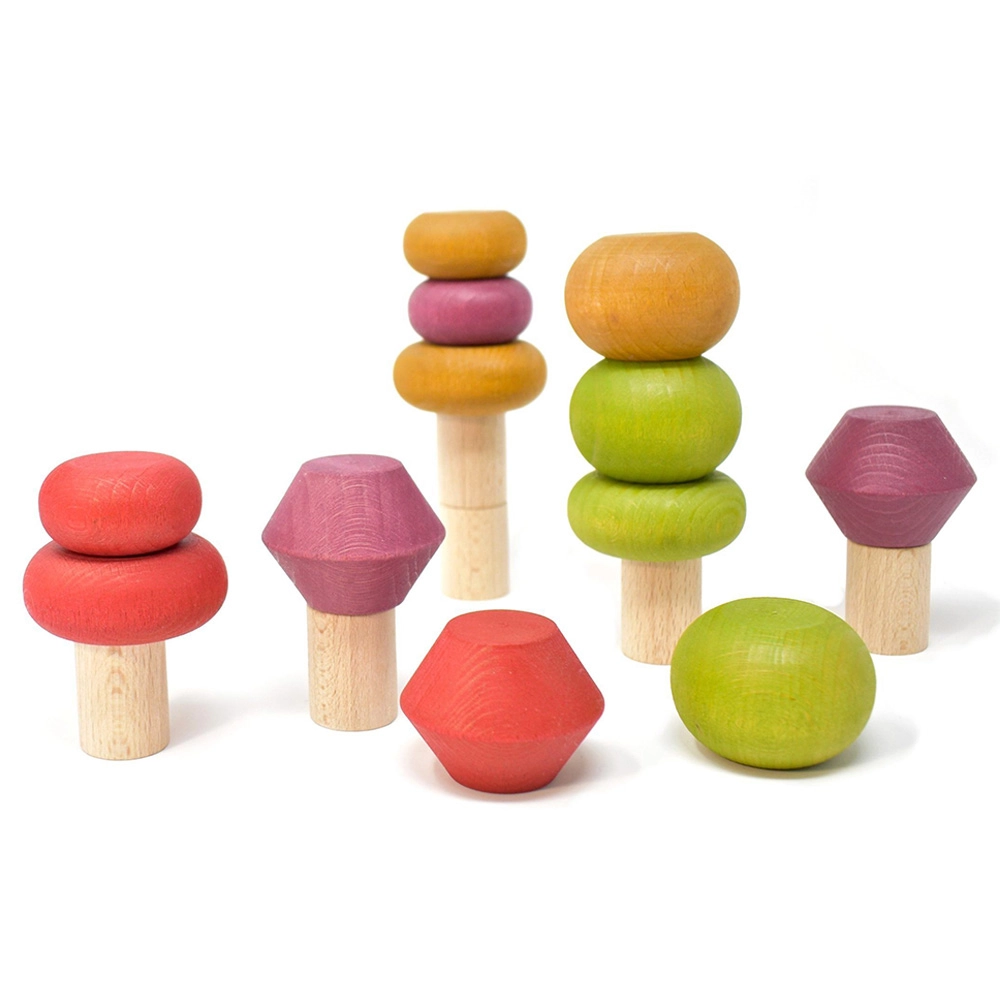 Autumn Stacking Trees - 3 years & above 18 pieces