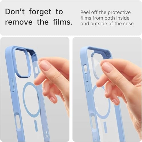 Case for iPhone 16 Pro Max Clear Back Phone Bumper Cover with MagSafe for iPhone 16 Pro Max