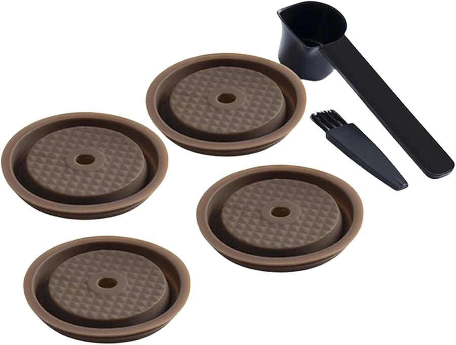 Generic Refillable Silicone Caps - 4 Pack for Espresso Pods