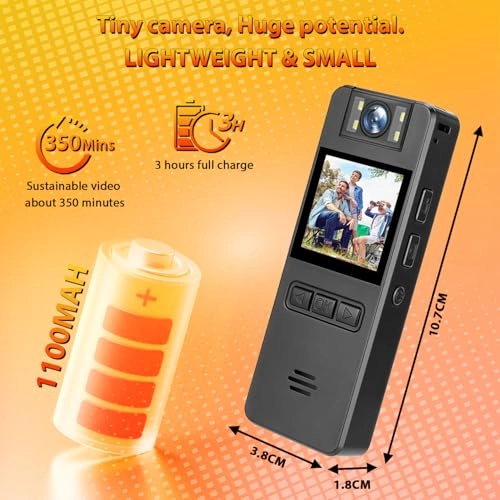 Mini Body Camera - 1080P 64GB