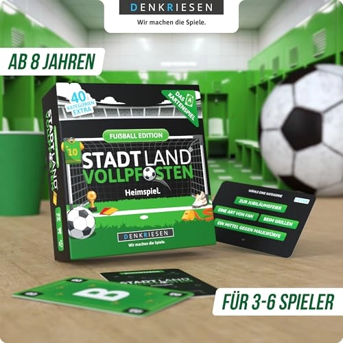 Stadt Land Vollpfosten: Football Edition - Card Game (German)
