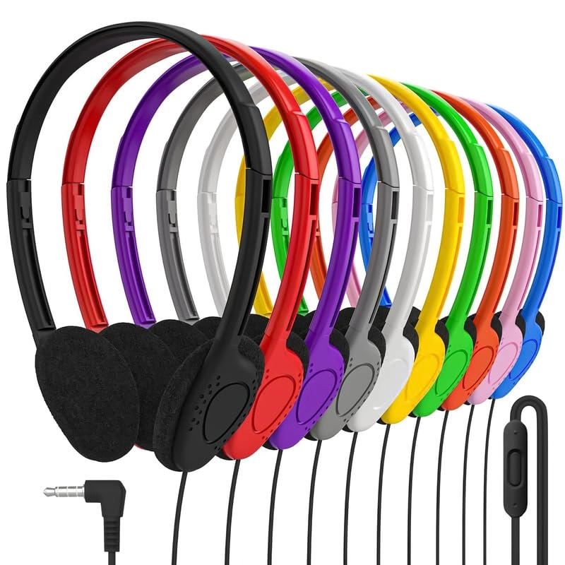 Bulk Headphones with Microphone Wired Headphone