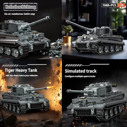 Tiger Tank - 1668pcs Military