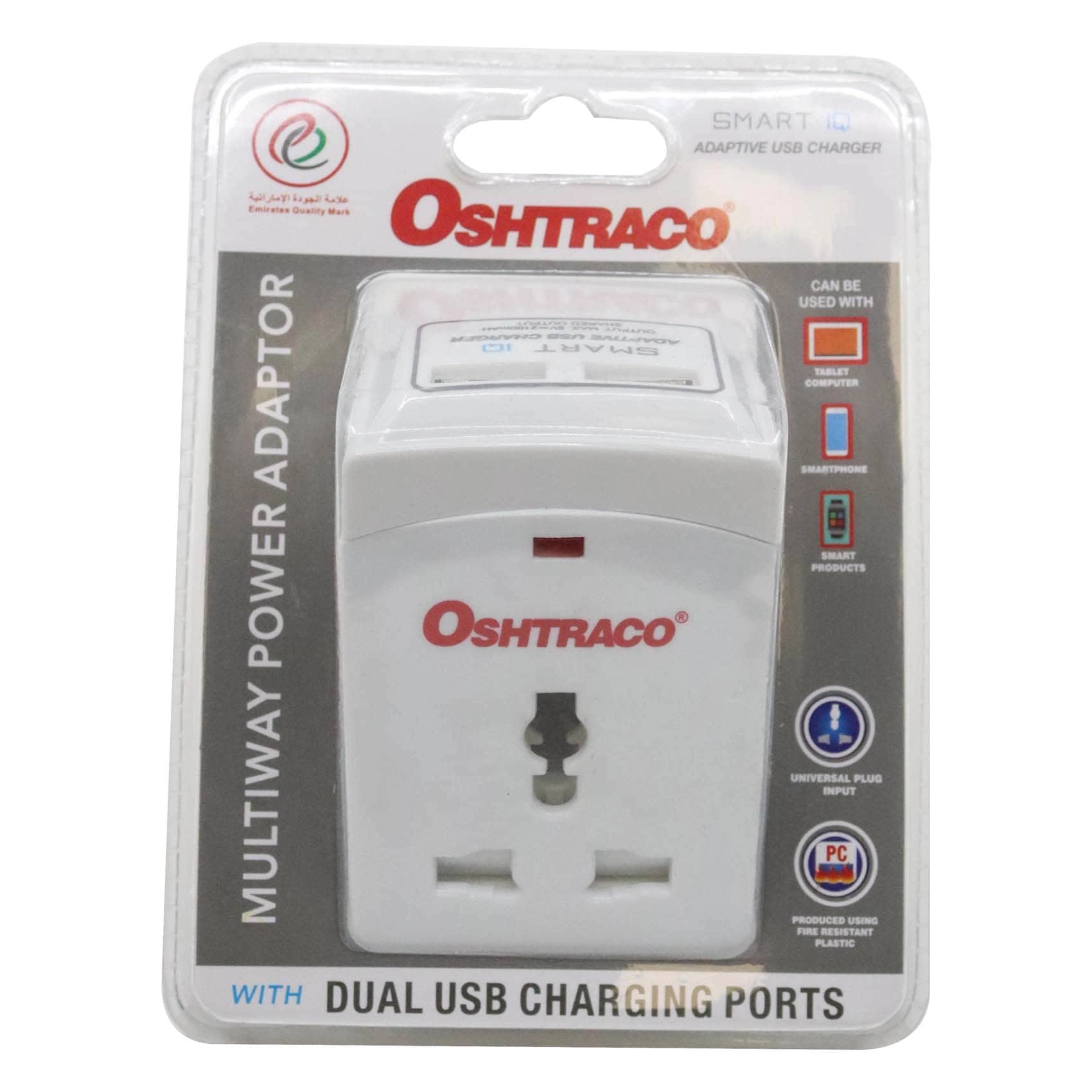 Oshtraco 3 Way Multi Adaptor