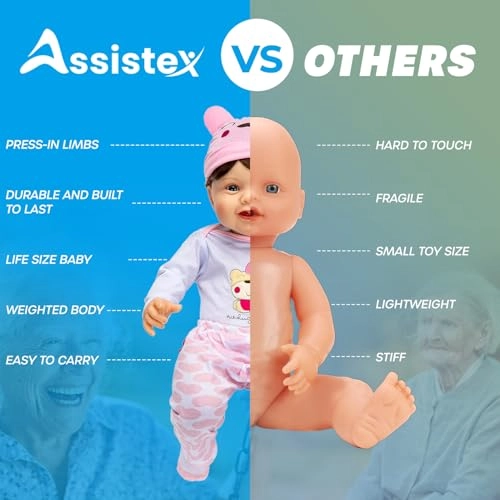 Reborn Baby Doll - 22" Vinyl Limbs Cloth Soft Body Weighted Ages 83+