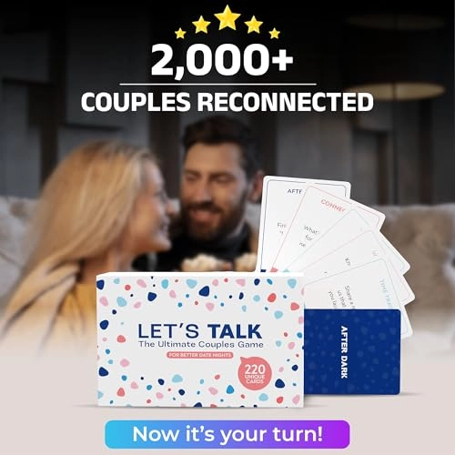 LET'S TALK - 220 Conversation Cards Couples Game