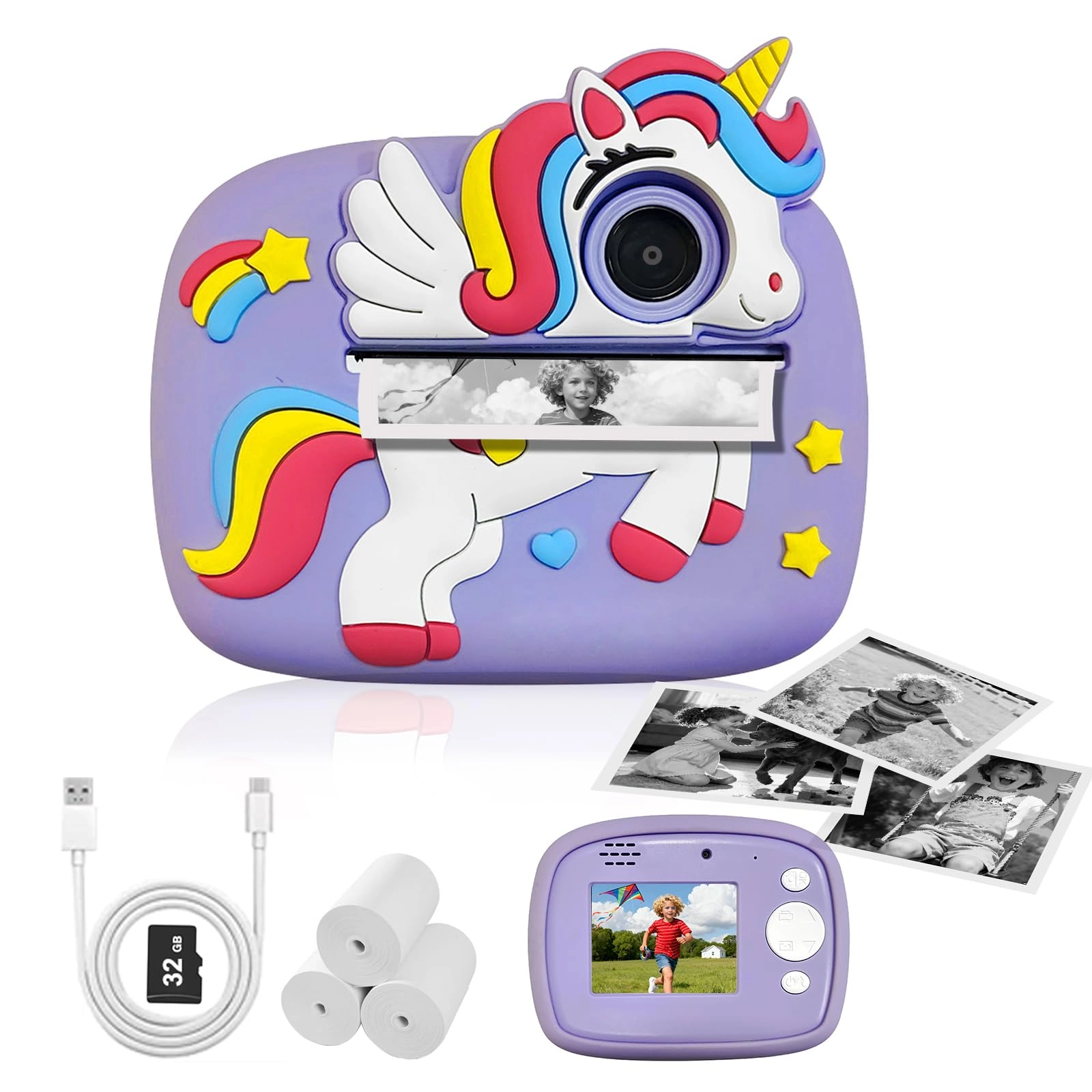 Kids Camera Instant Print - 1080P 32G