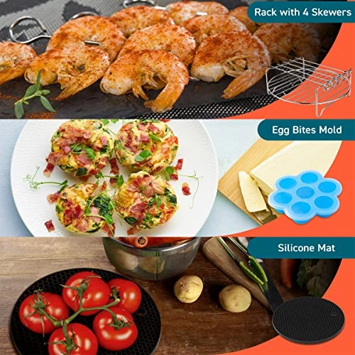 Air Fryer Accessories - Stainless steel silicone 6PCS