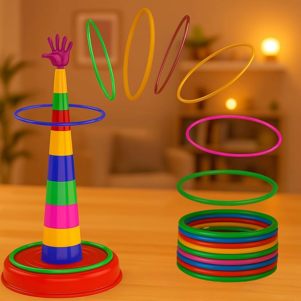 Toy Imagine 2 in 1 Ring Toss Game - 3 years+ 17 pieces