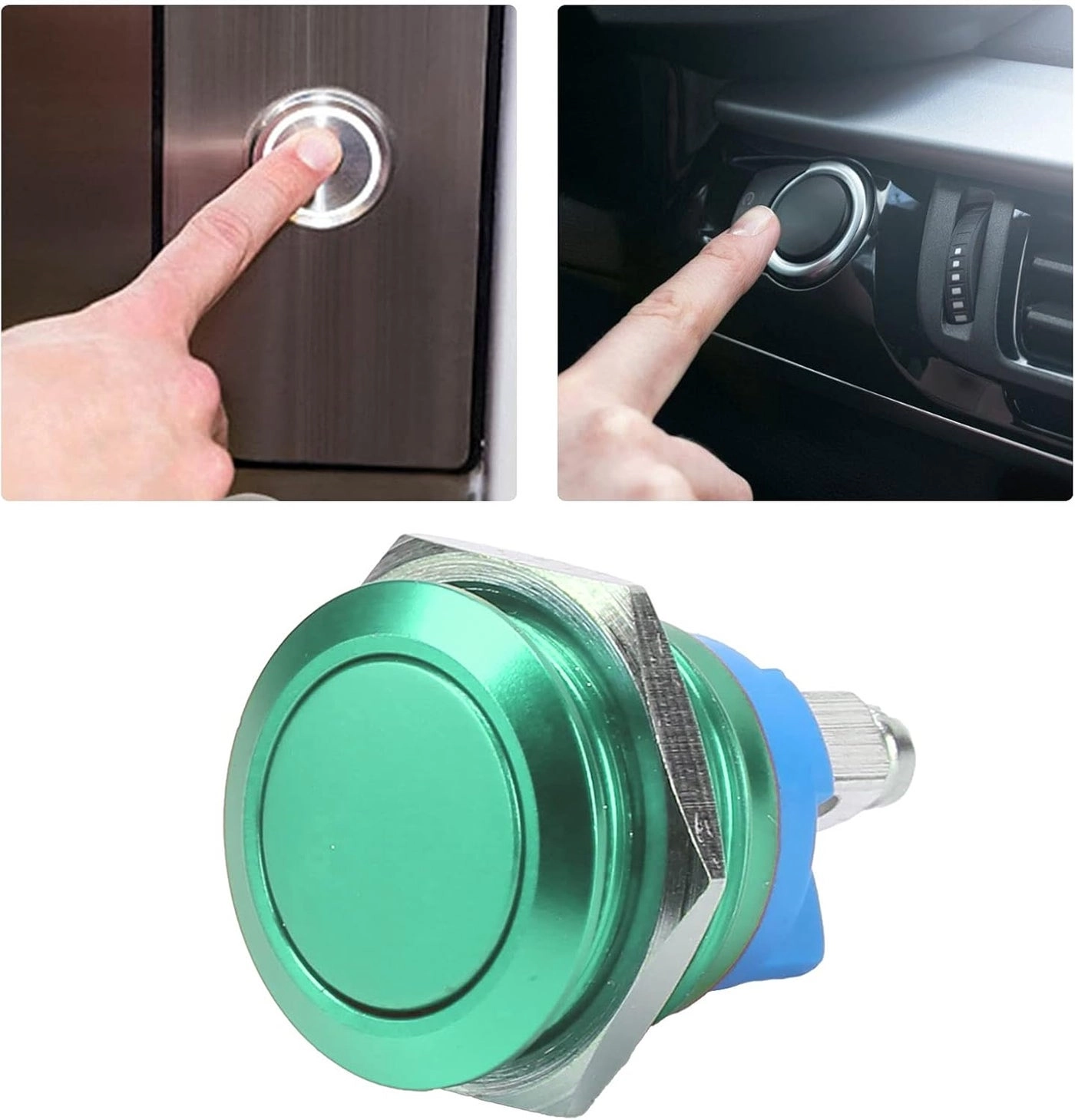 Metal Button Switch - 220V Self-reset Waterproof