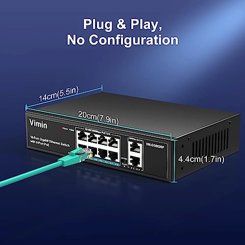 10 Port | 8xPoE + 72W | 2xUPLink 10-ports