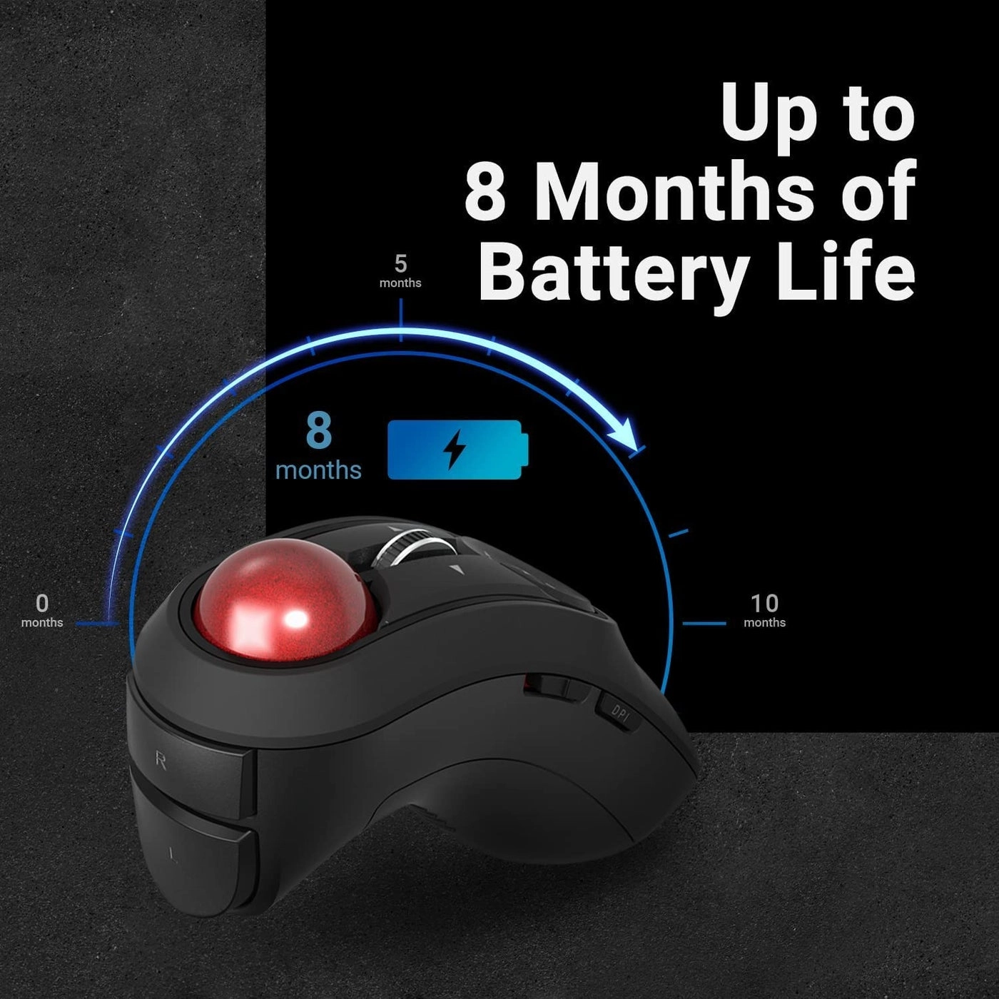 Relacon Handheld Trackball Mouse - Wireless