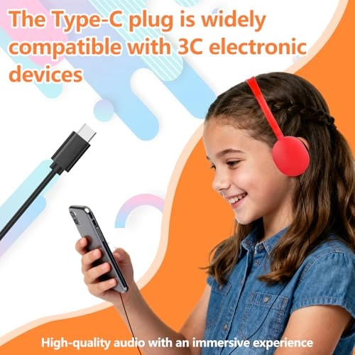 USB C Headphones Wired Headphone Pack