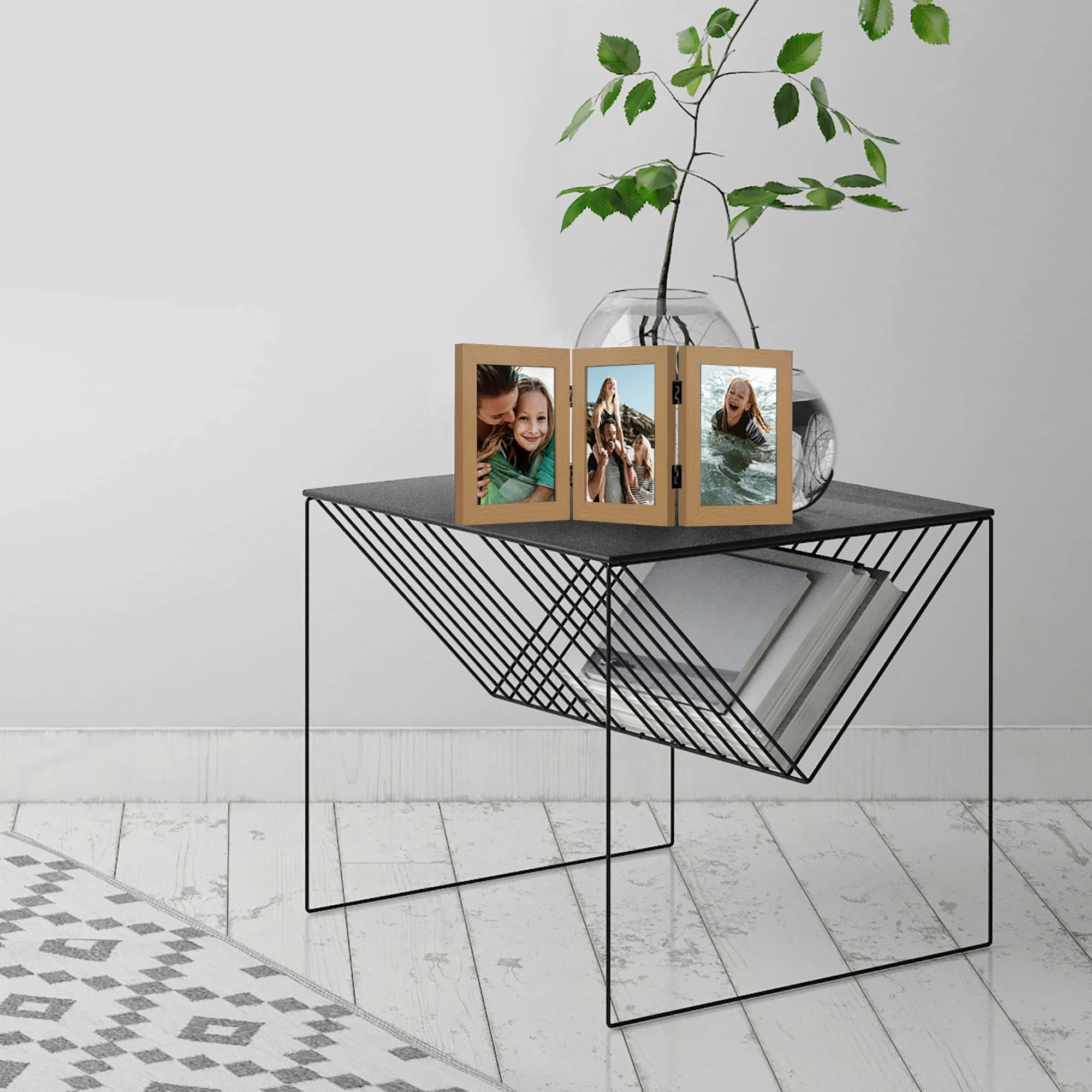 Hinged 3 Picture Frame - 5X7