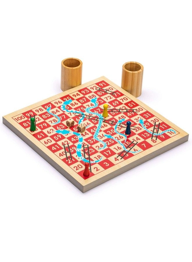 Snakes and Ladders - Wooden Reversible