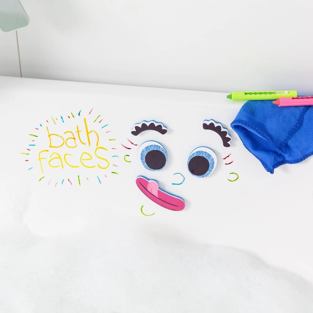 Bath Faces - Multi Colour 3+ 5x Bath crayons