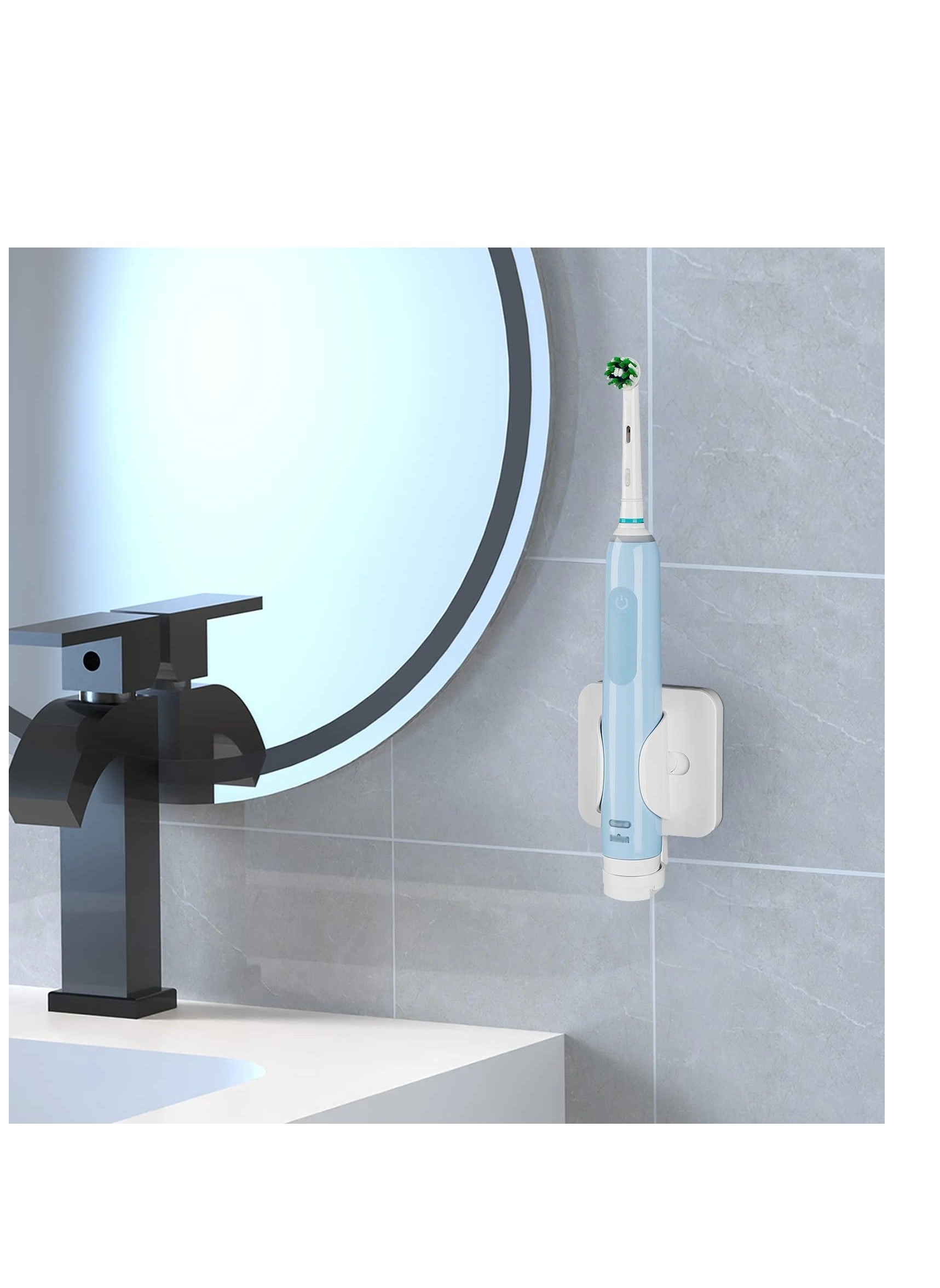 Electric Toothbrush Holder - Any toothbrush and electric toothbrush heads Wall-Mounted