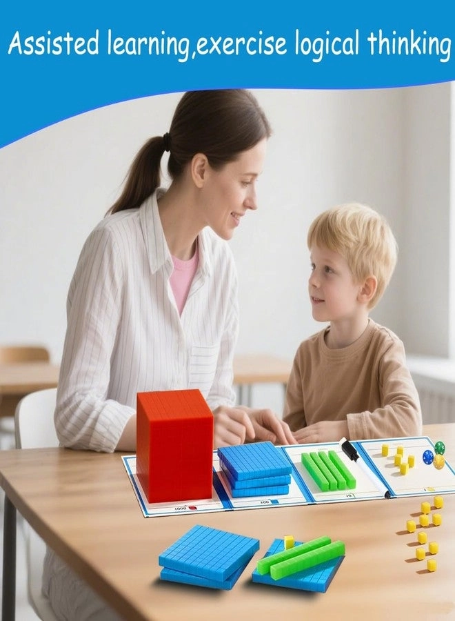 Base Ten Blocks - Kindergarten 1st-3rd Grade 137 pieces