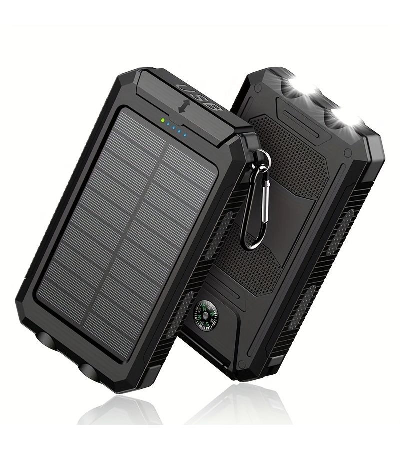 Generic Solar Mobile Power Bank - 10000mAh Fast charging Dual USB USB-C