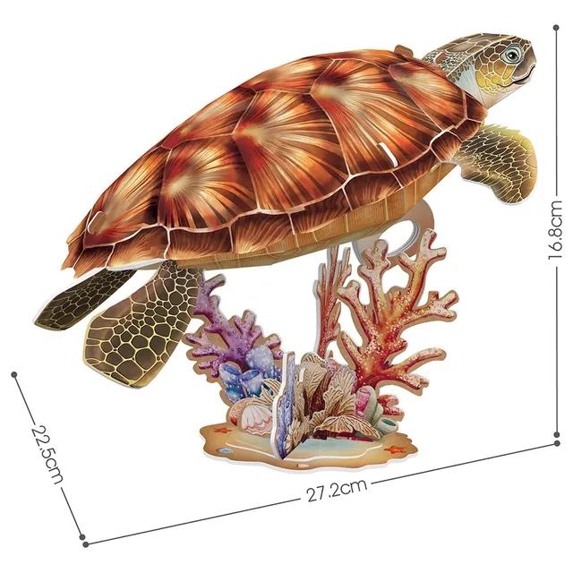 Sea Turtle 3D Puzzle (ALGT-DS1080H) - 31 pcs