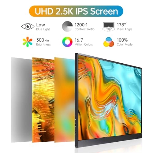 2k Portable Monitor - 16 inch 16inch 2560X1600