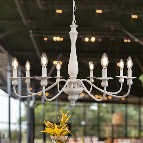 Traditional White Pendant Lamp - 150 cm