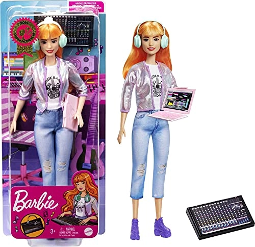 Music Producer Doll - 12-in Orange Hair Sound Mixing Board Ages 3+