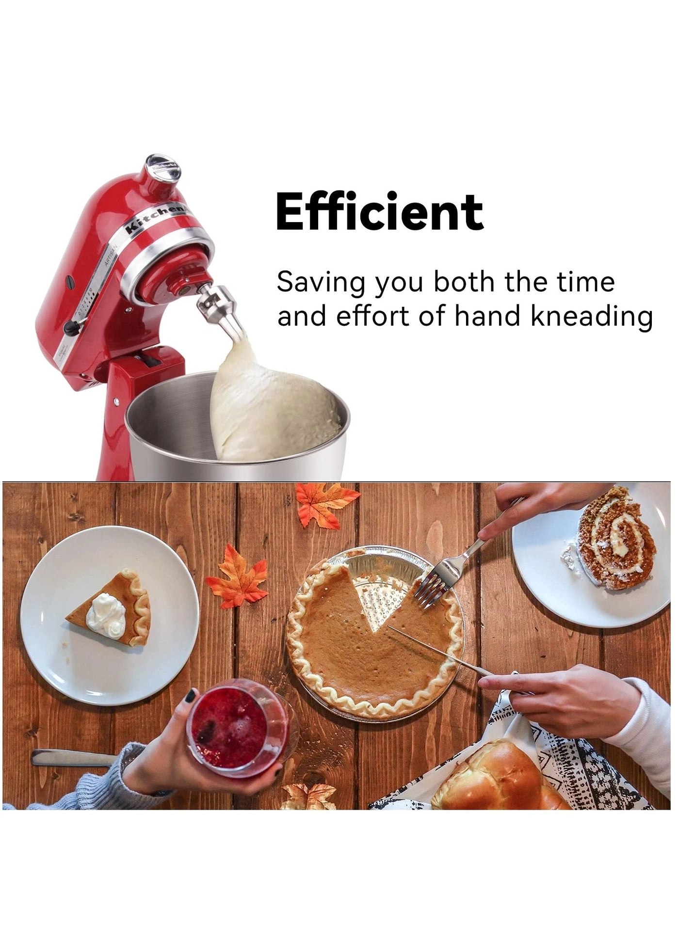 Spiral Dough Hook - 4.5/5 Qt. 18/8 Stainless Steel