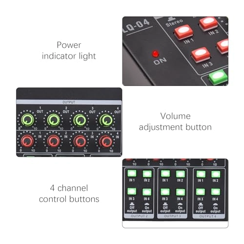 4-Channel o Mixer - Portable Black