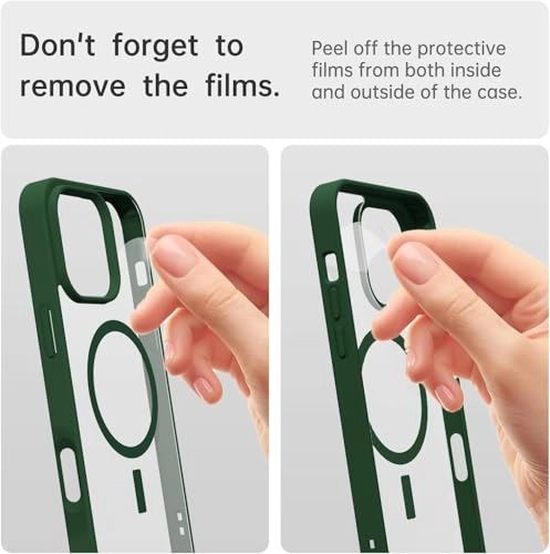 Case for iPhone 16 Pro Max Clear Back Phone Bumper Cover with MagSafe for iPhone 16 Pro Max