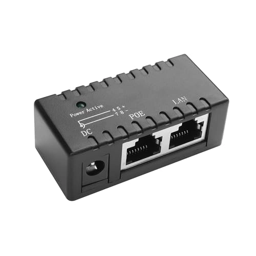 POE Injector - 12V 24V 48V 12W 15W 18W 96W 2xRJ45 4xRJ45 100Mbps 1000Mbps