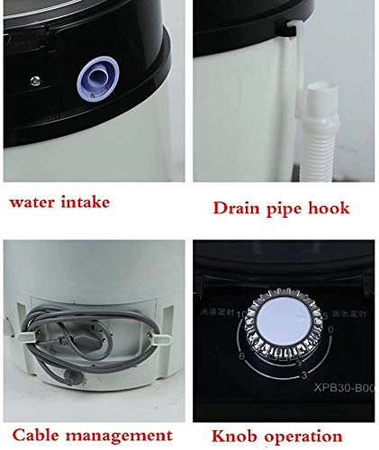PYXZQW Household Washing Machine Mini Semi-Automatic for Washing capacity: 3.0KG