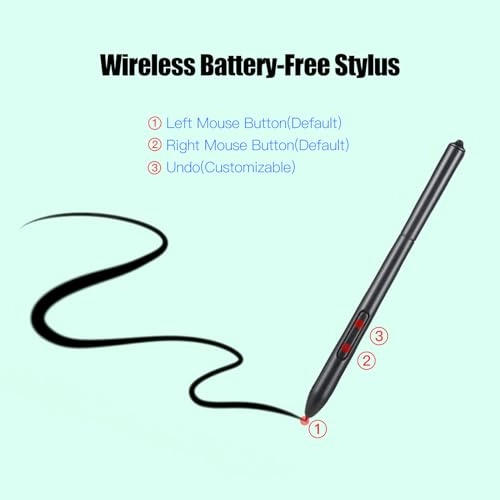 Digital Graphic Tablet - 10x6 Inch 8192 Levels