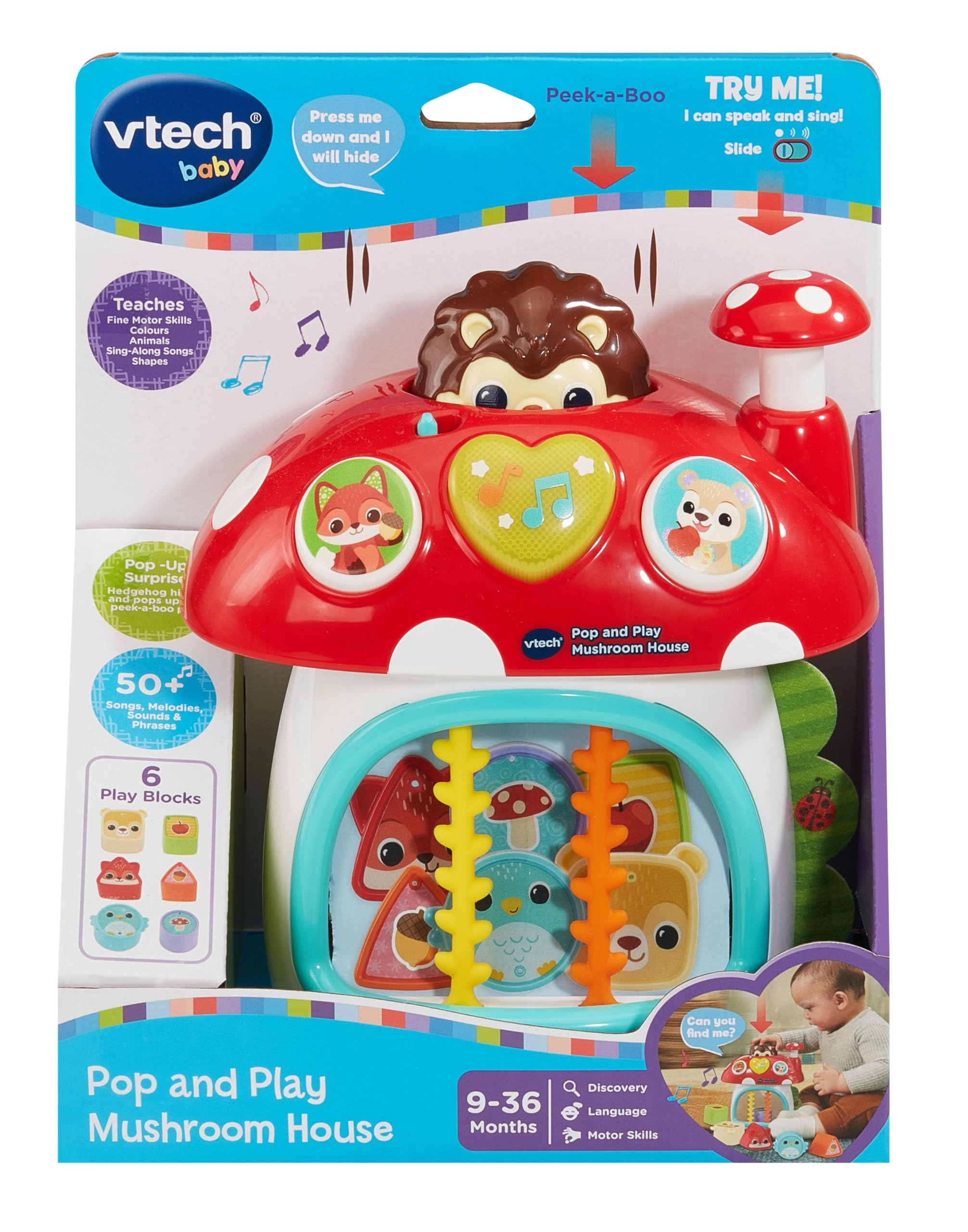 Pop and Play Mushroom House - 9-36 months 6 pieces