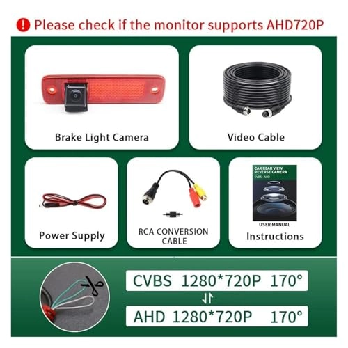 Rear View Parking Camera - Night Vision Wire