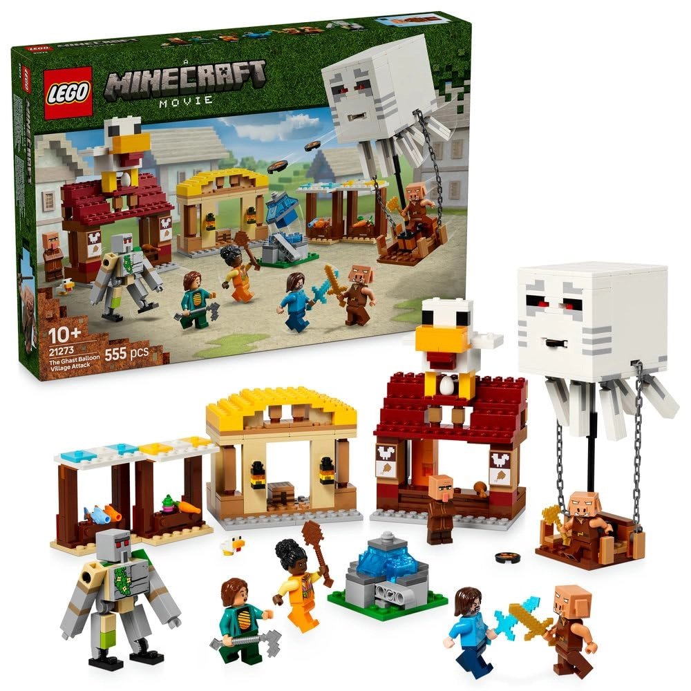 LEGO Minecraft The Ghast Balloon Village Attack (21273)