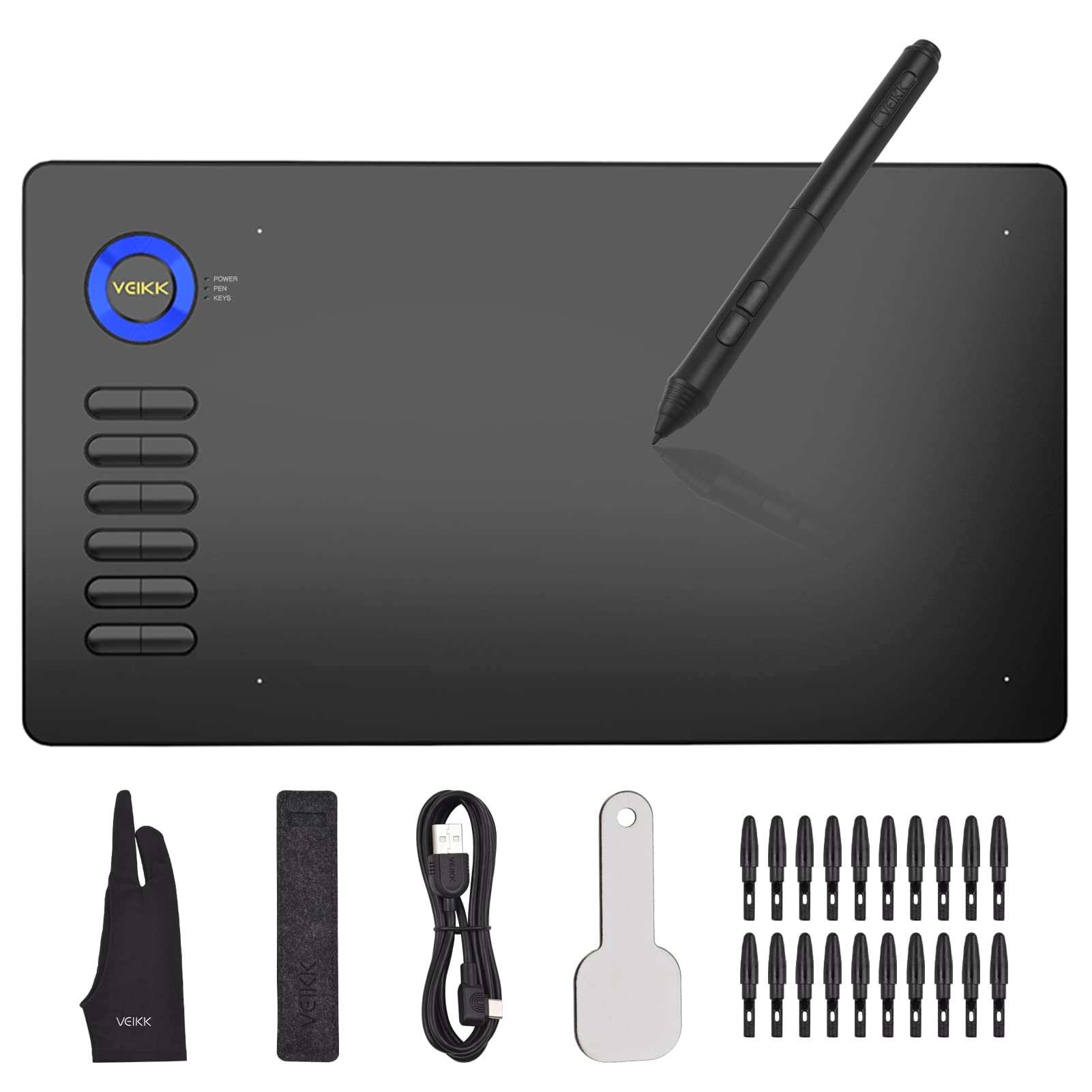 Graphics Drawing Tablet - 10x6 Inch 8192 Levels
