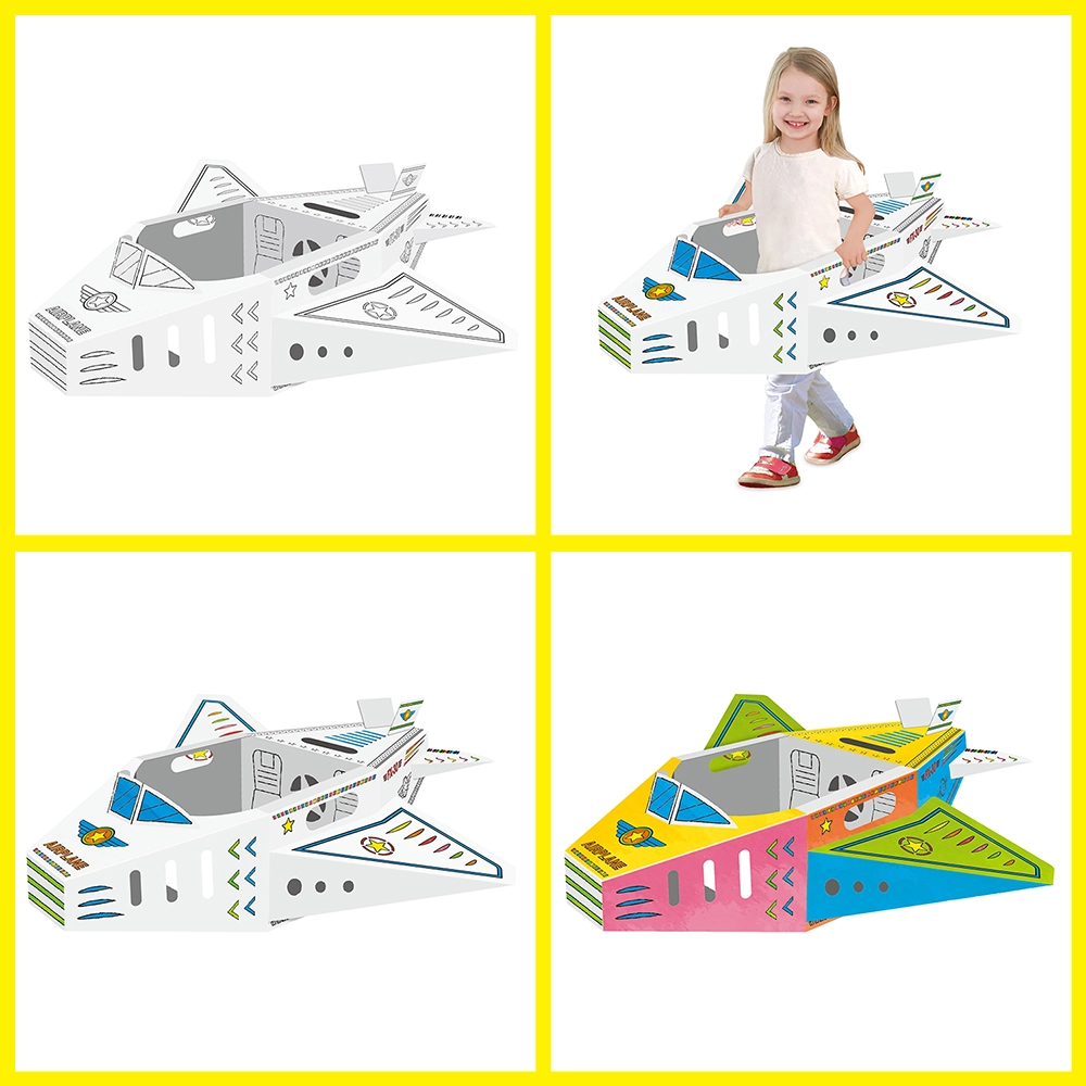 DIY Doodle Colouring Kit - Wearable Airplane - 3+ years