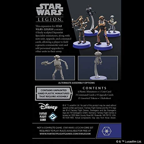 Star Wars: Legion Separatist Specialists Personnel Expansion