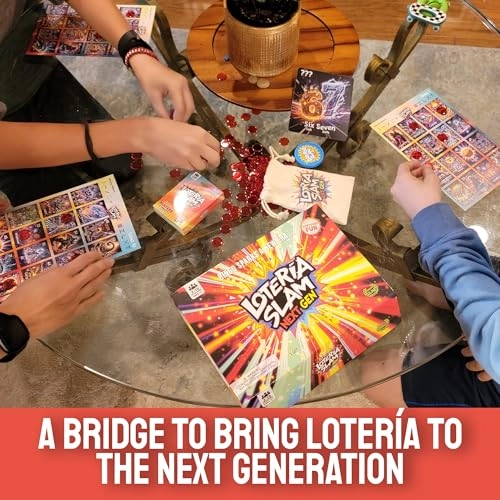 Lotería Slam Next Gen - English, Spanish 13 years and up 54 Card Deck Adult